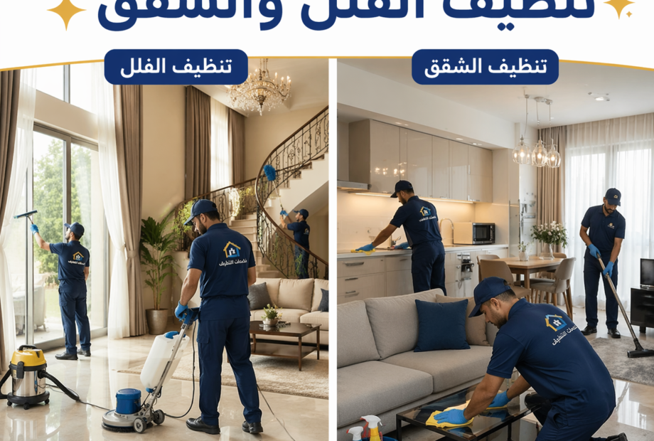 تنظيف الفلل والشقق